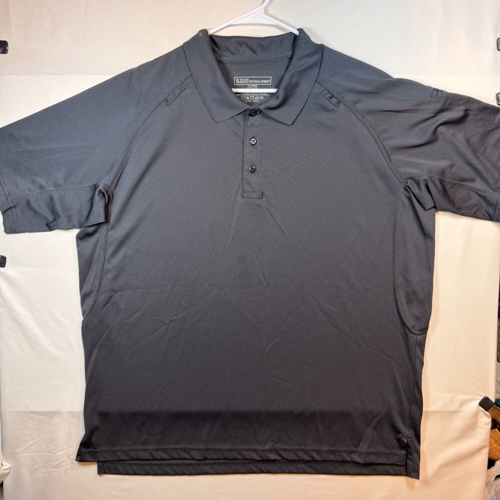 5.11 Tactical Performance Short Sleeve Polo Shirt Charcoal Mens Size XL